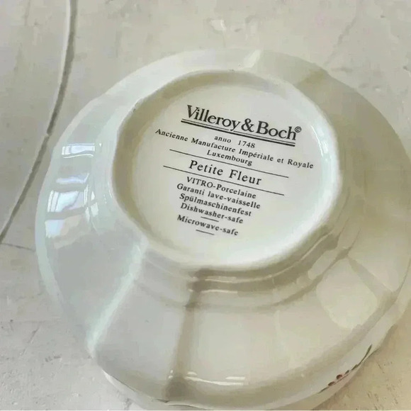 Villeroy & Boch Petite Fleur 4 5/8” Fruit Soup Cereal Custard Dessert Bowl - Picture 7 of 7
